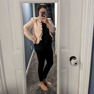 White House Black Market Blush pink Cropped Blazer 12